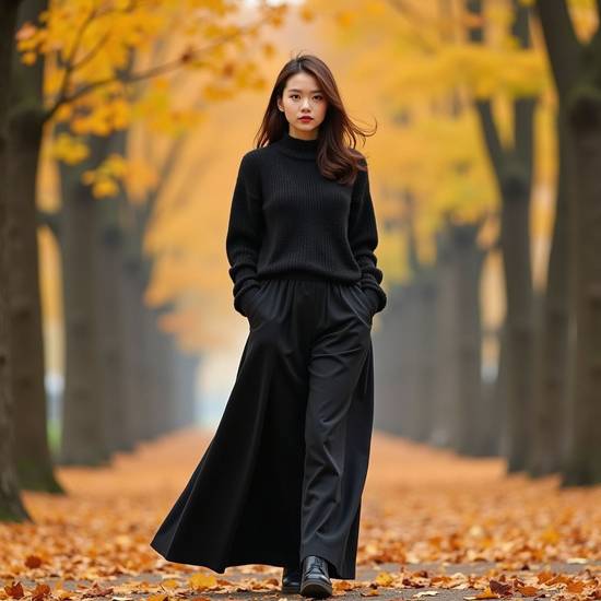 黑色衣服搭配什么褲子，黑色衣服褲子萬(wàn)能搭配精選