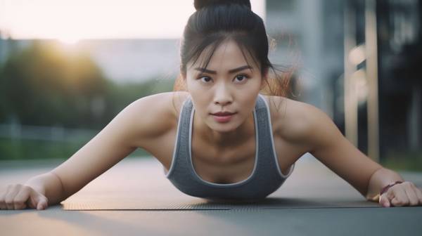 女人做平板支撐的好處，平板支撐賦予女性核心力量與優雅體態