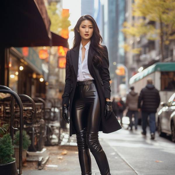 黑色的褲子配什么顏色的上衣,黑色褲子絕佳配色指南與上衣搭配全攻略